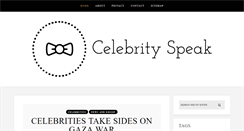 Desktop Screenshot of celebspeak.net