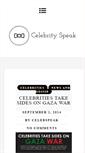 Mobile Screenshot of celebspeak.net